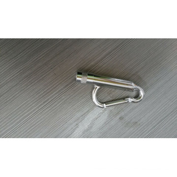 Wholesale Aluminum Snap Hook with Flashlight Shape